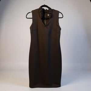 Calvin Klein Black V-Neck Dress size 8